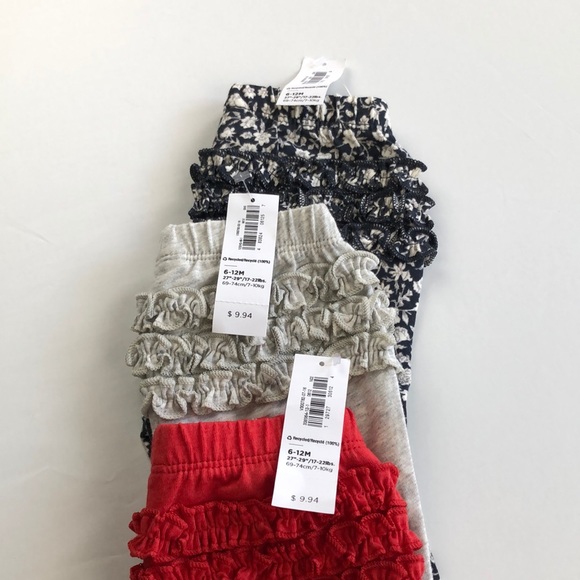 Baby girl 6-12 month ruffle pants Bundle NWT - Picture 3 of 3